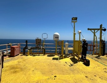 Field service: weather station on deck